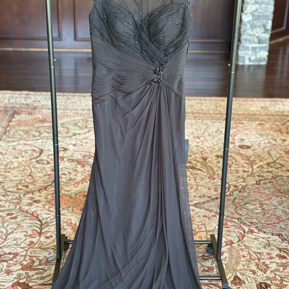 Elegant Black Beaded Dress